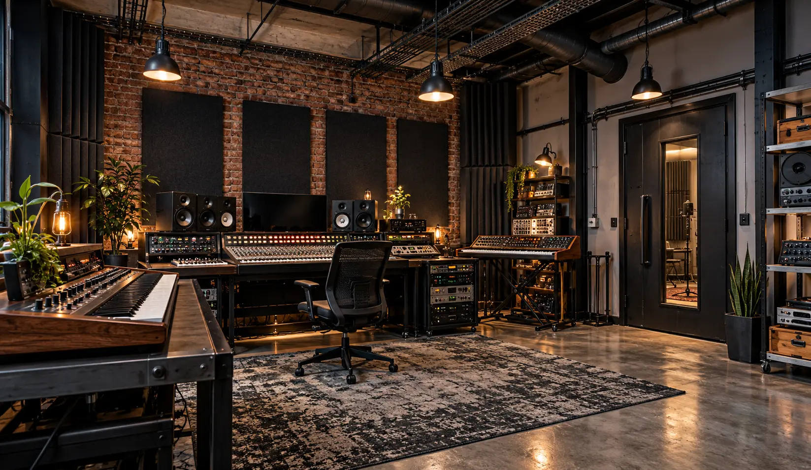 Industrial Style Acoustic Studio Interior Design Bangladesh