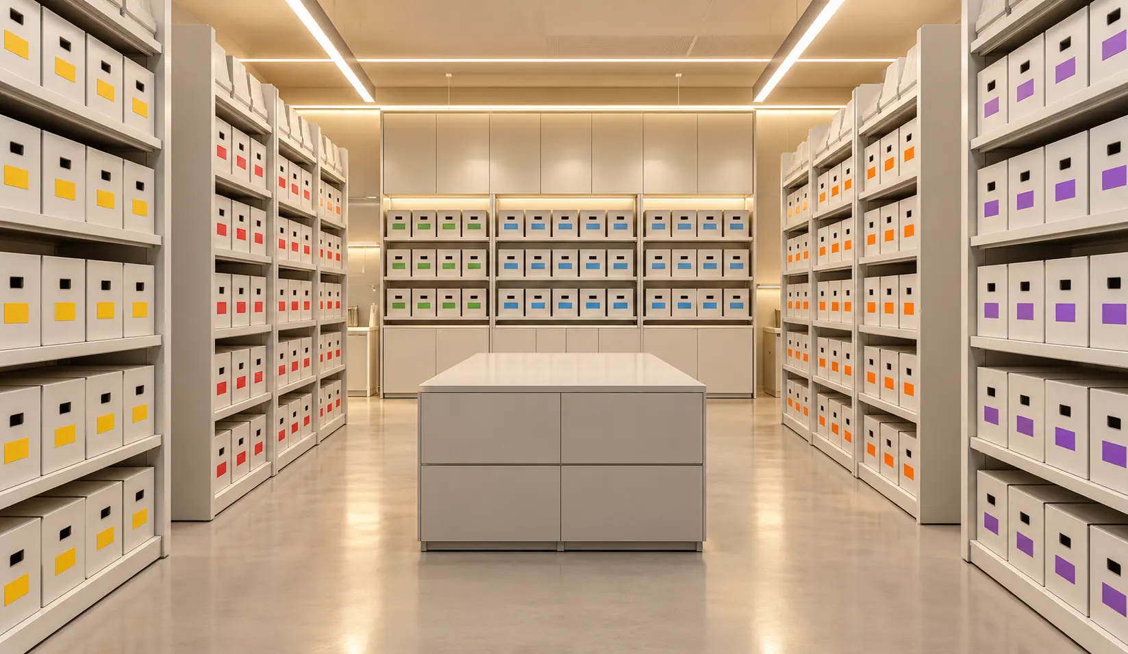 Modern Minimalist Office Archive Room Interior Design Bangladesh