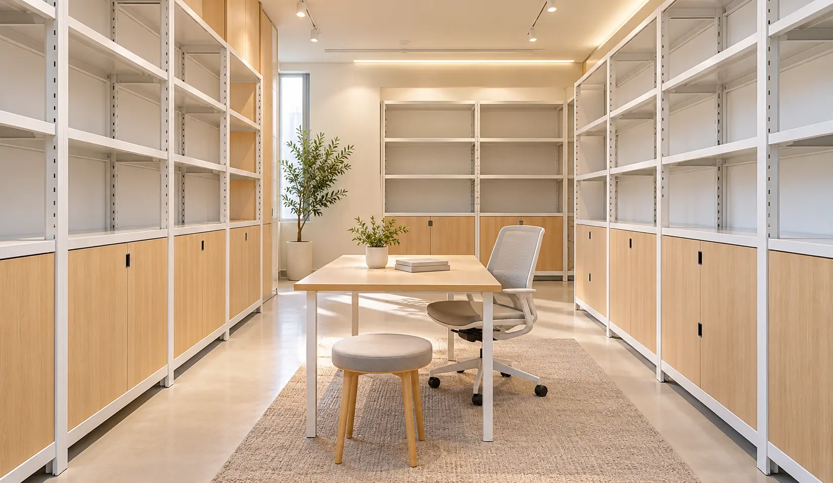 Scandinavian Office Archive Room Interior Design Bangladesh