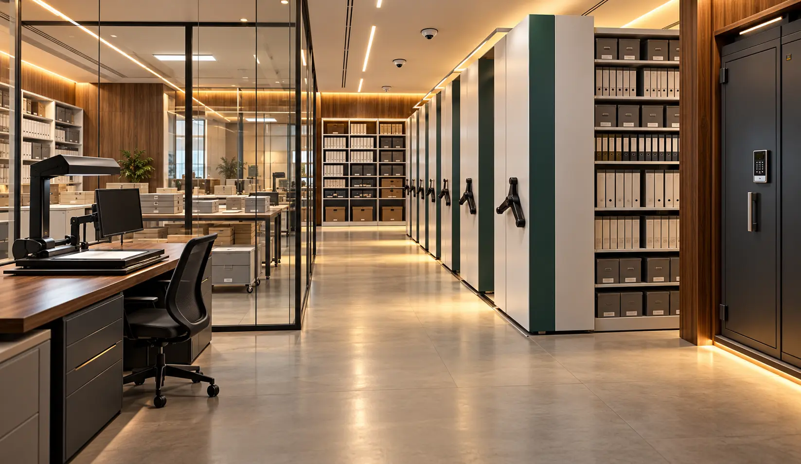 Classic Library Style Office Archive Room Interior Design Bangladesh