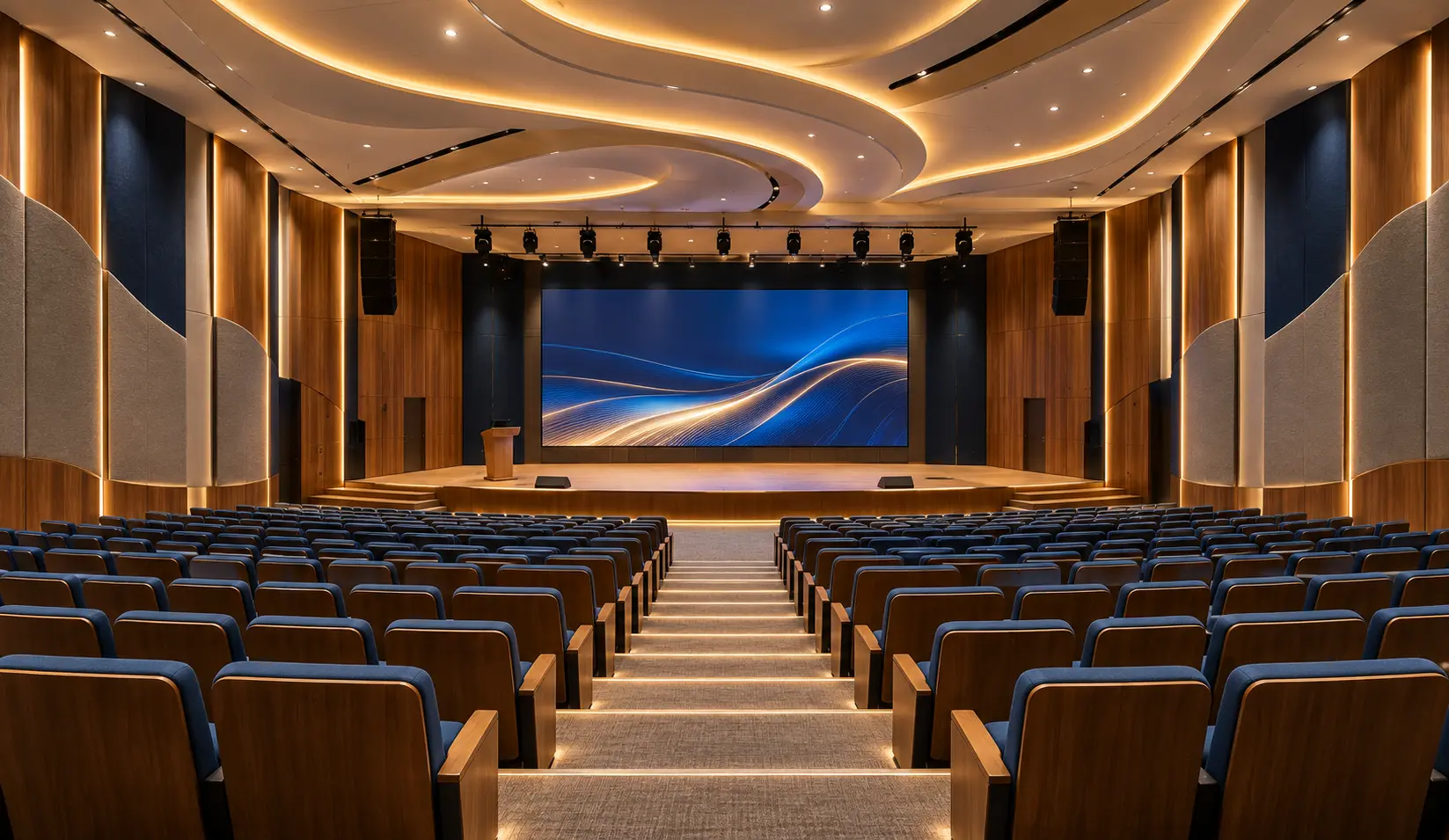 Contemporary Auditorium Interior Design Bangladesh
