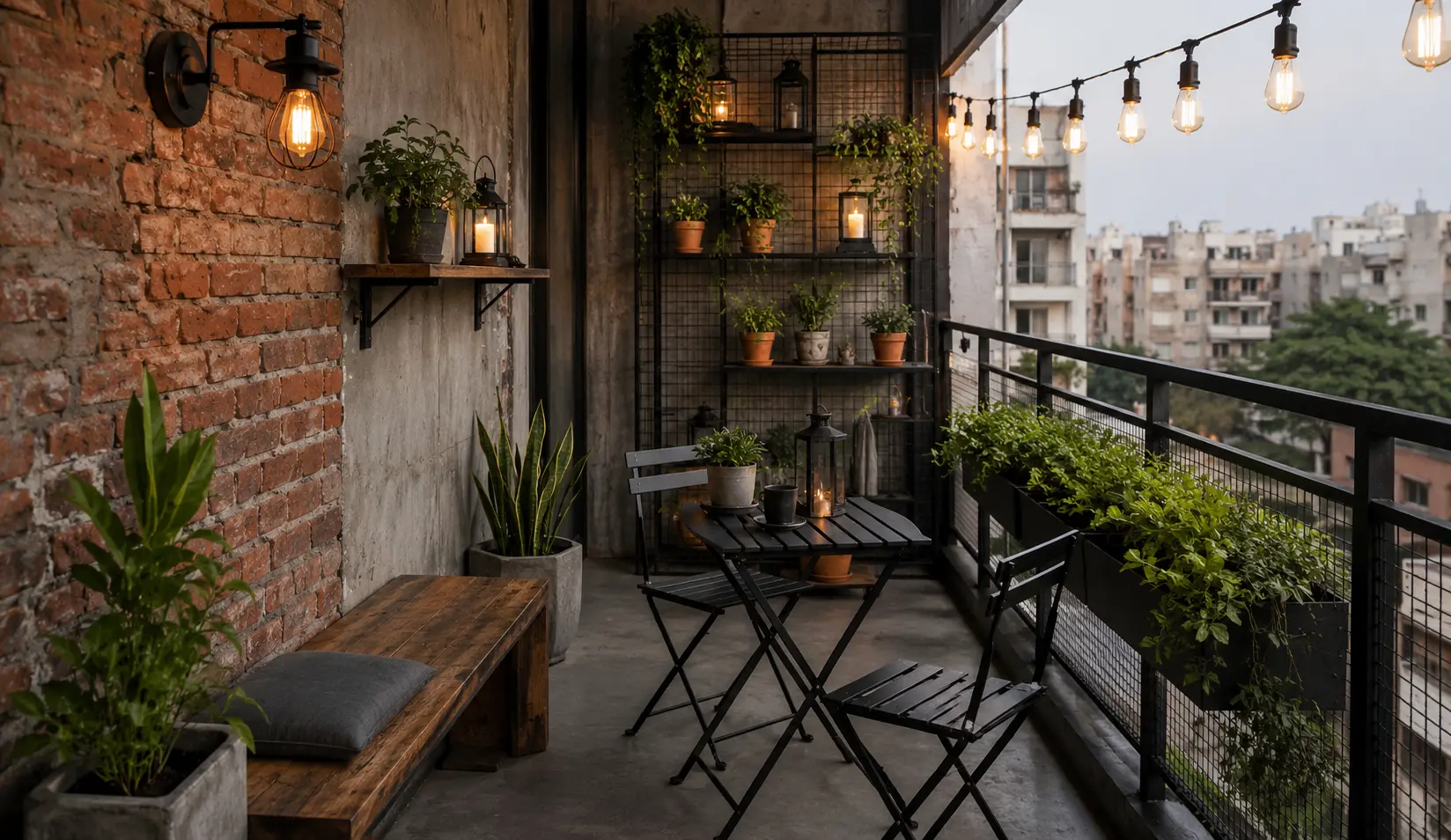 Industrial Balcony Interior Design Bangladesh
