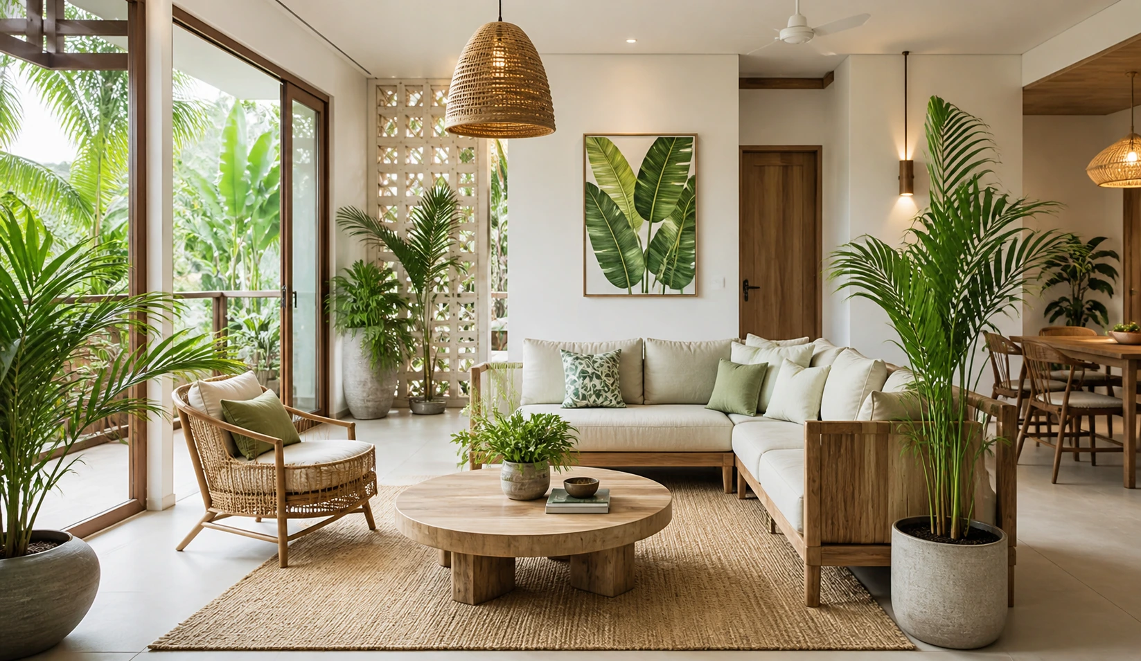 Tropical Contemporary Bedroom