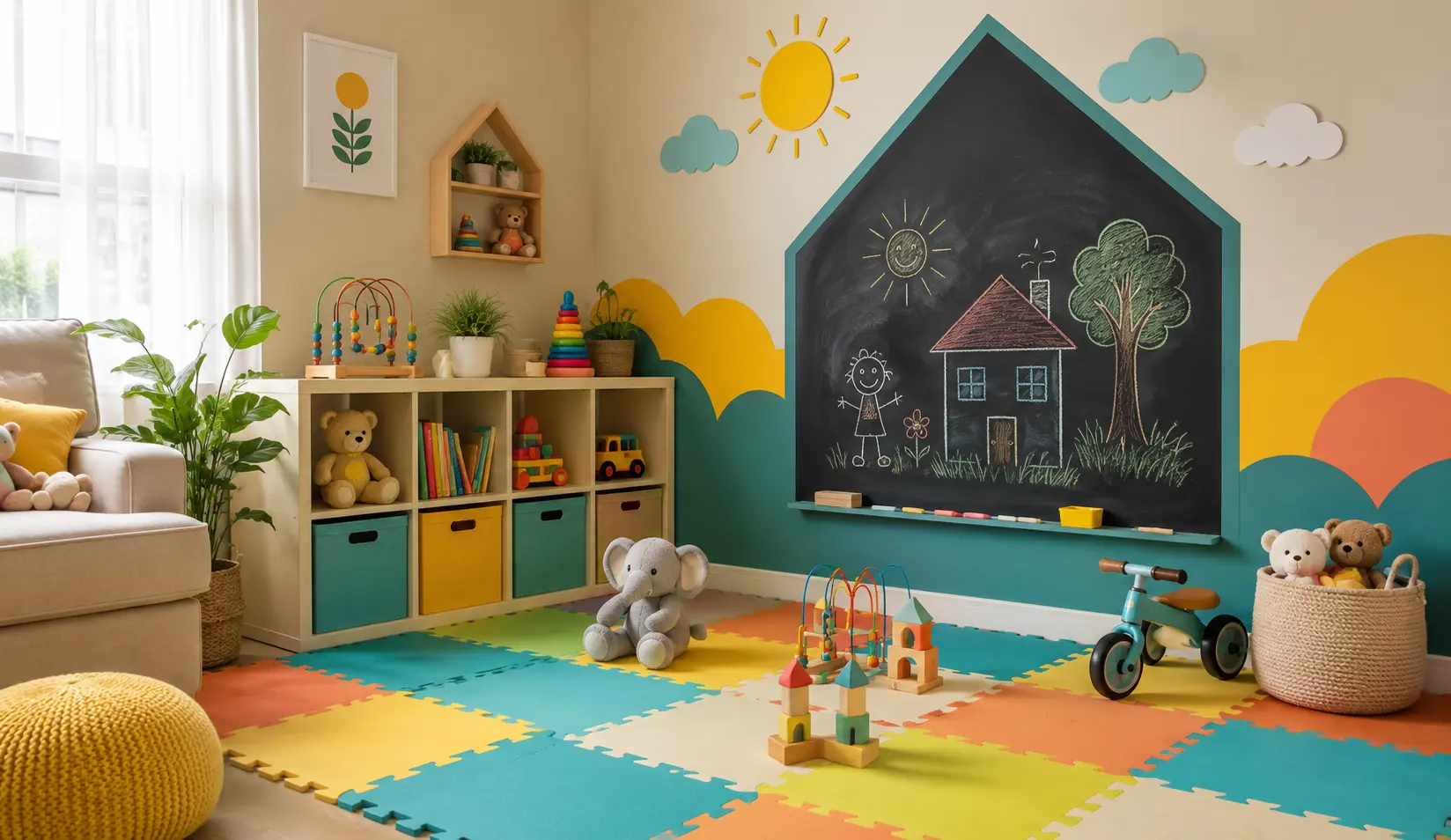 Play Zone Kids Room Design Bangladesh, Cozy kids' playroom corner with toys