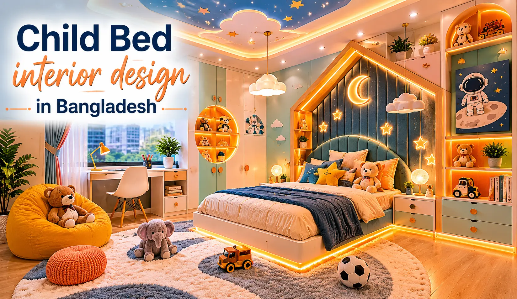 Child Bed Room Interior Design in Bangladesh