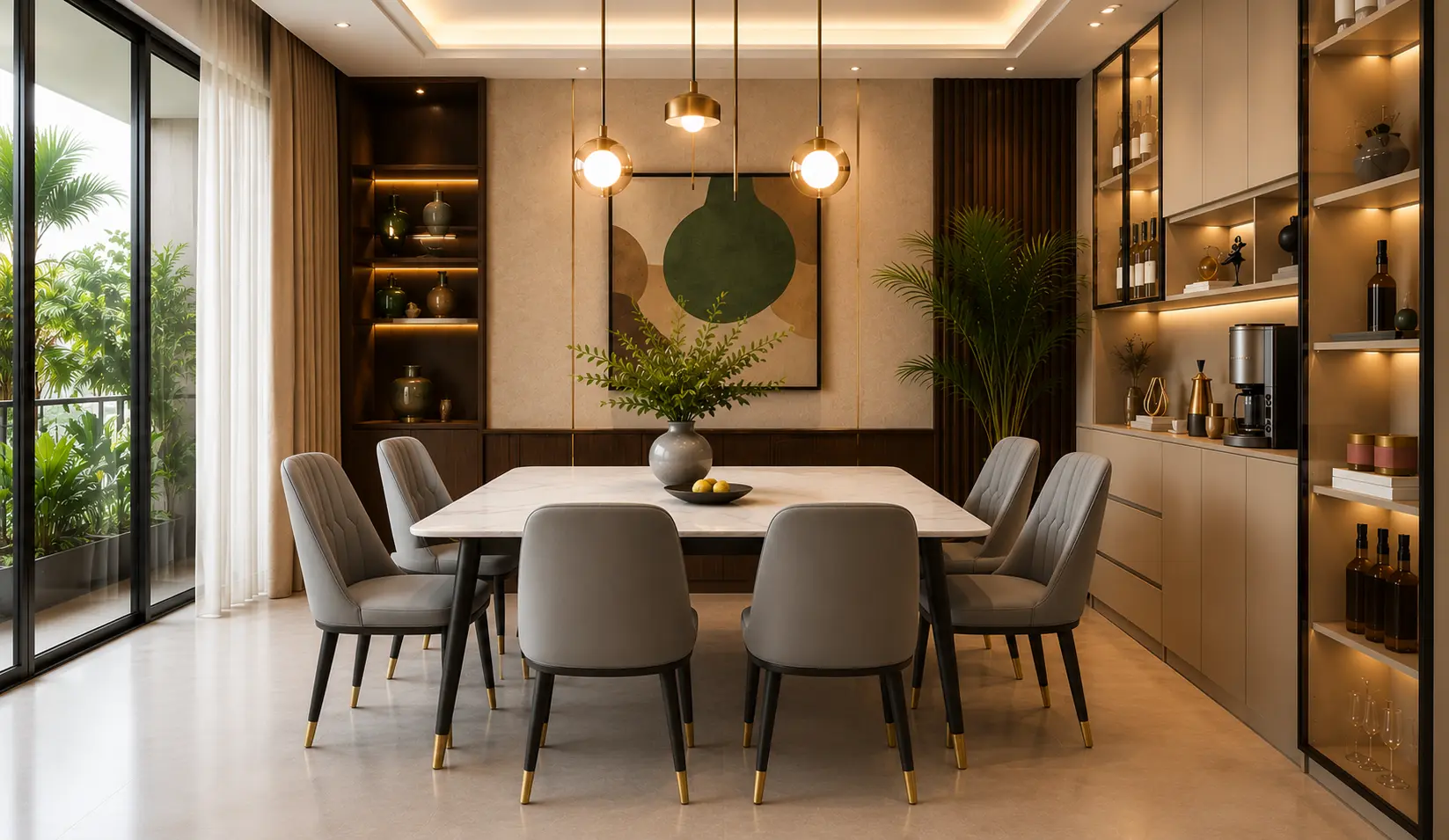 Contemporary Dining Room Design Bangladesh