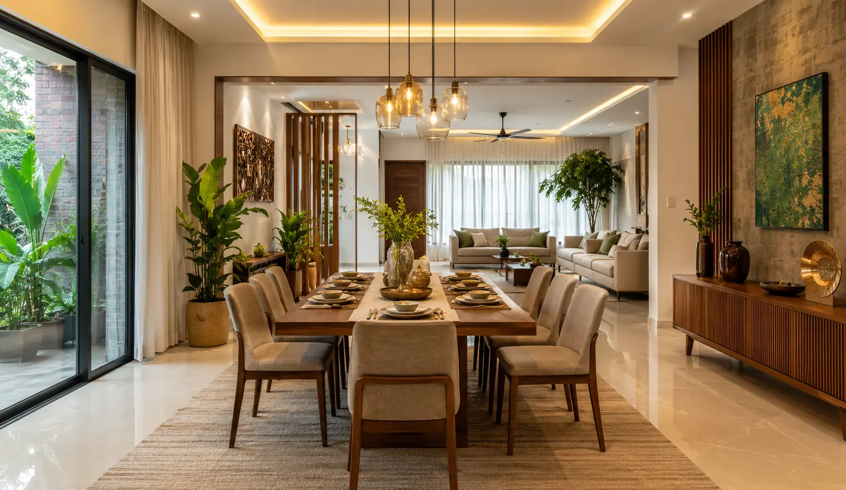 Open Plan Dining Room Design Bangladesh