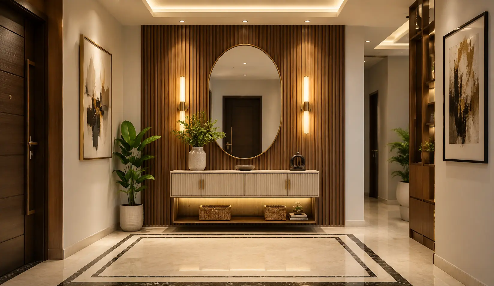 Contemporary Foyer Interior Design Bangladesh