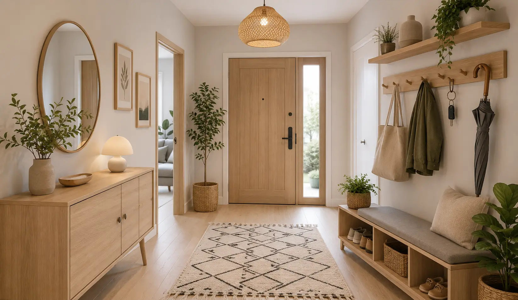 Scandinavian Foyer Interior Design Bangladesh