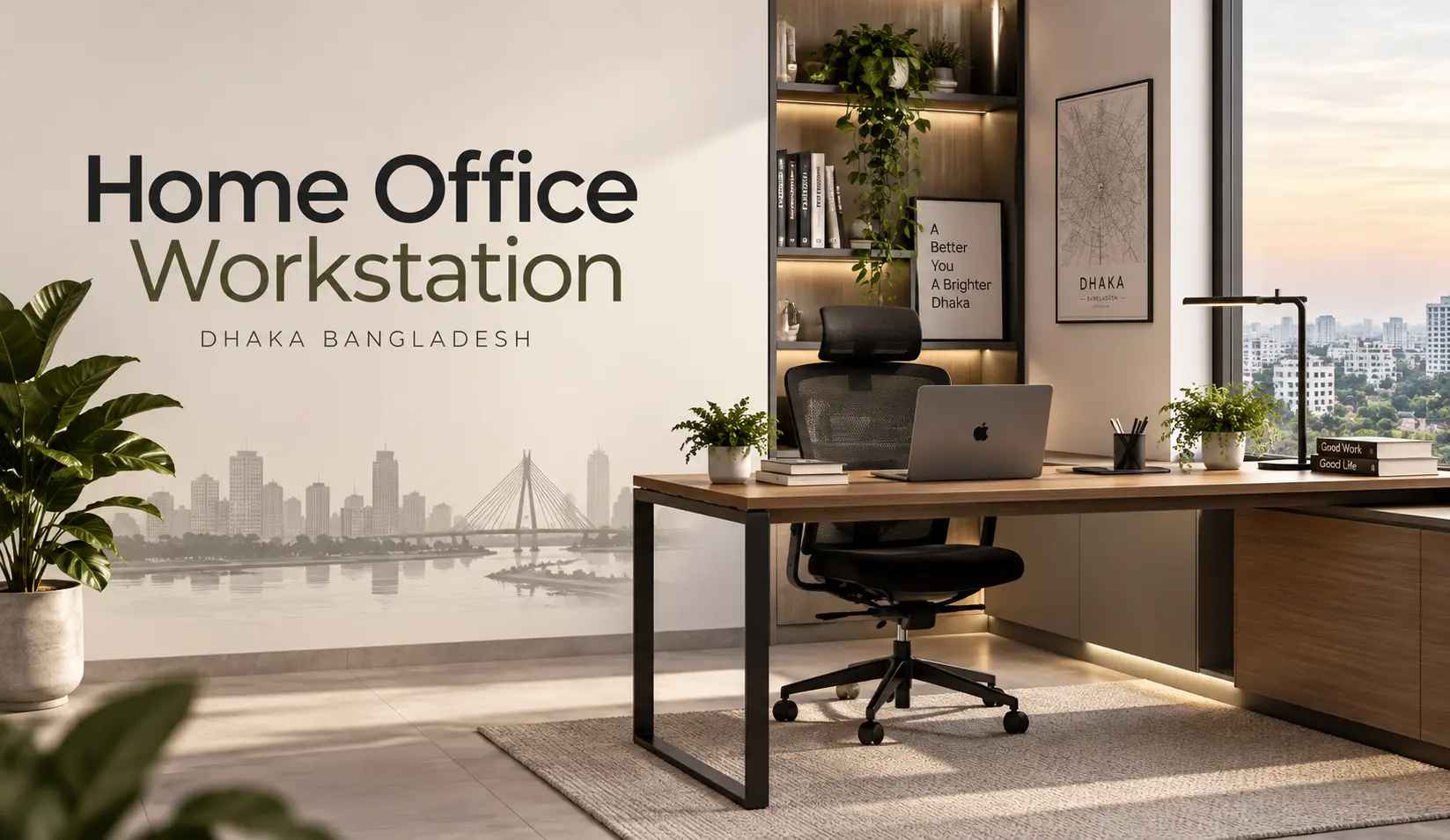 Home Office Workstation Interior Design Dhaka, Bangladesh