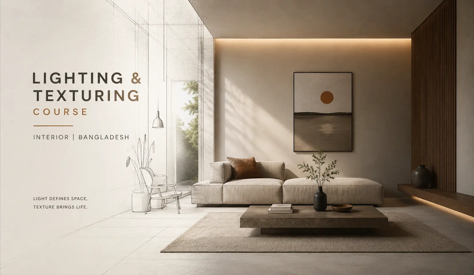 Lighting Texturing Course Interior Design Bangladesh