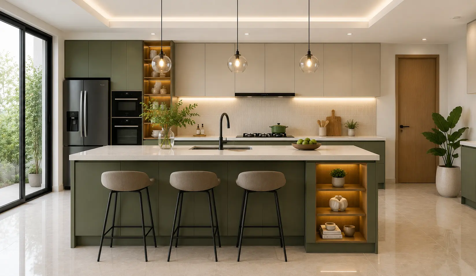 Island Kitchen Cabinet Design Bangladesh