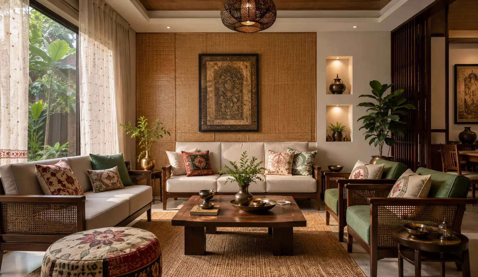 Bangladeshi Fusion Living Room Design