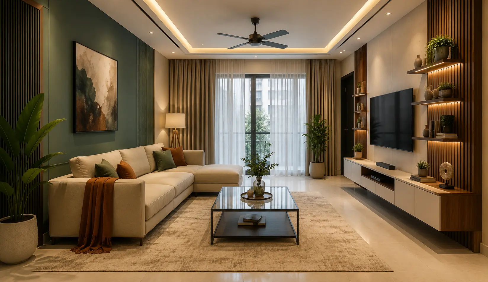 Contemporary Living Room Design Bangladesh
