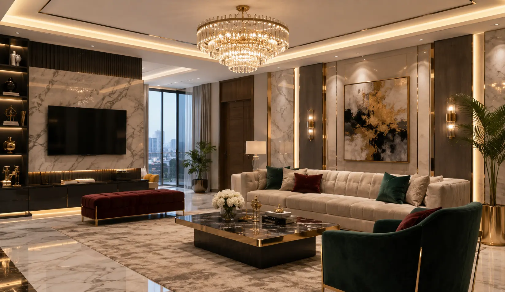 Luxury Modern Living Room Design Dhaka Bangladesh