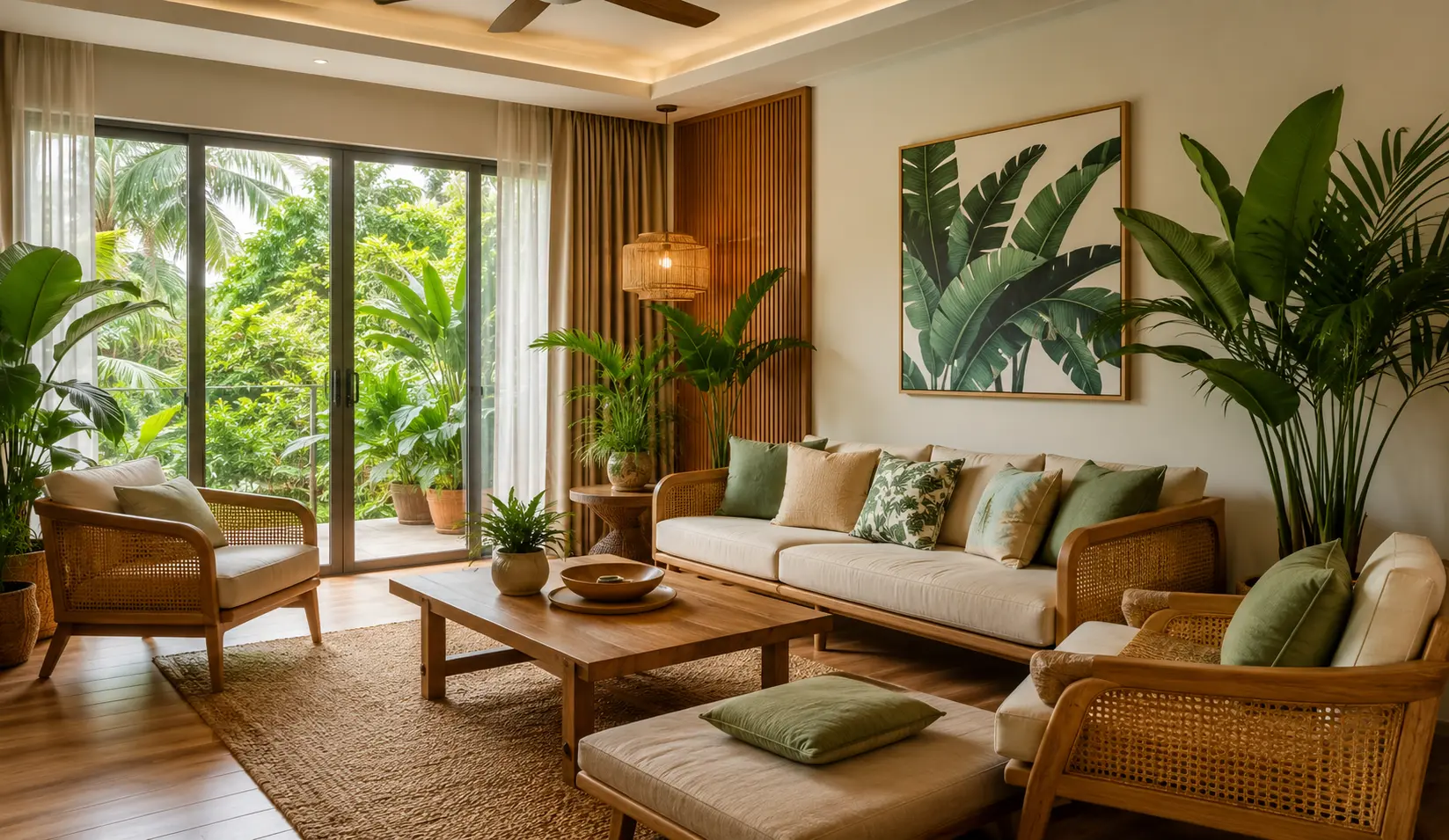 Tropical Modern Living Room Design Bangladesh