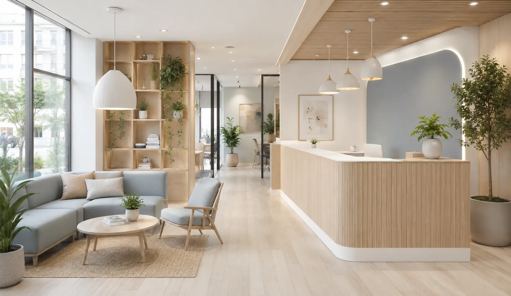 Scandinavian Reception Interior Design Bangladesh