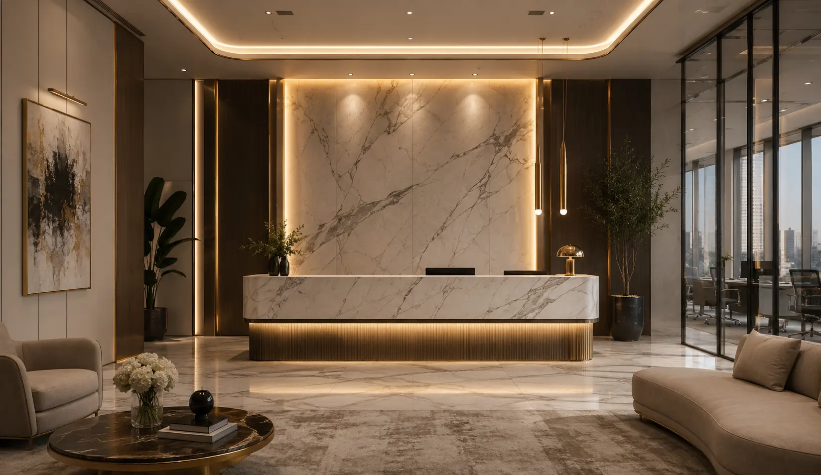 Contemporary Luxury Reception Interior Design Dhaka Bangladesh