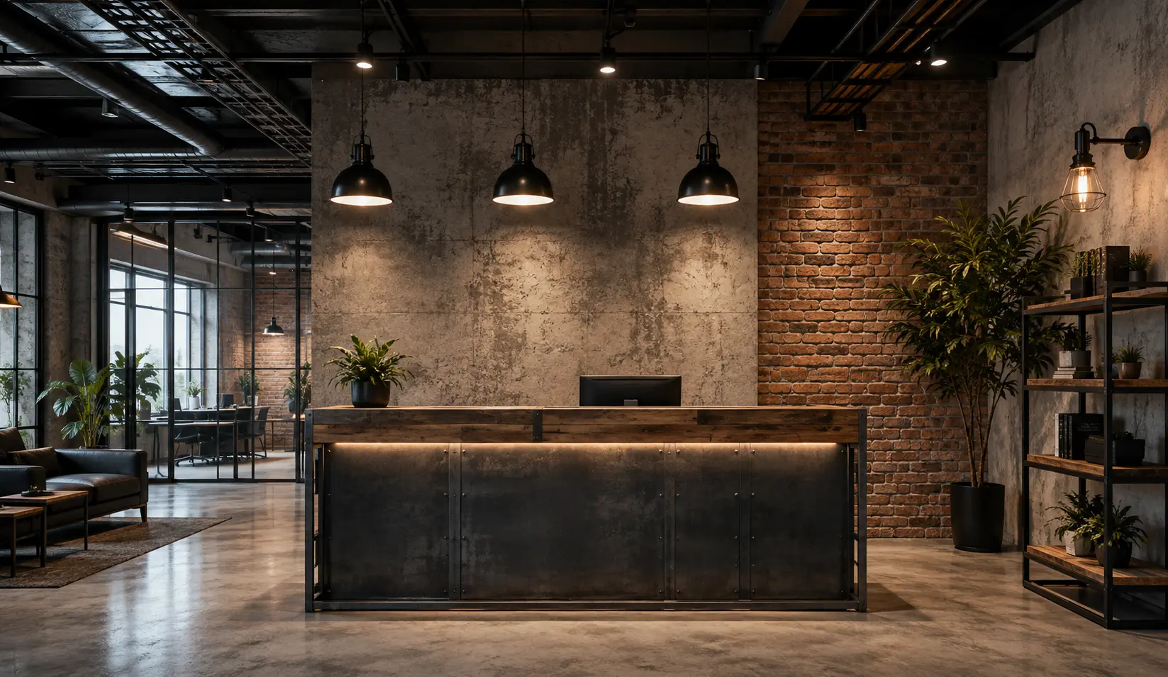 Industrial Reception Interior Design Bangladesh