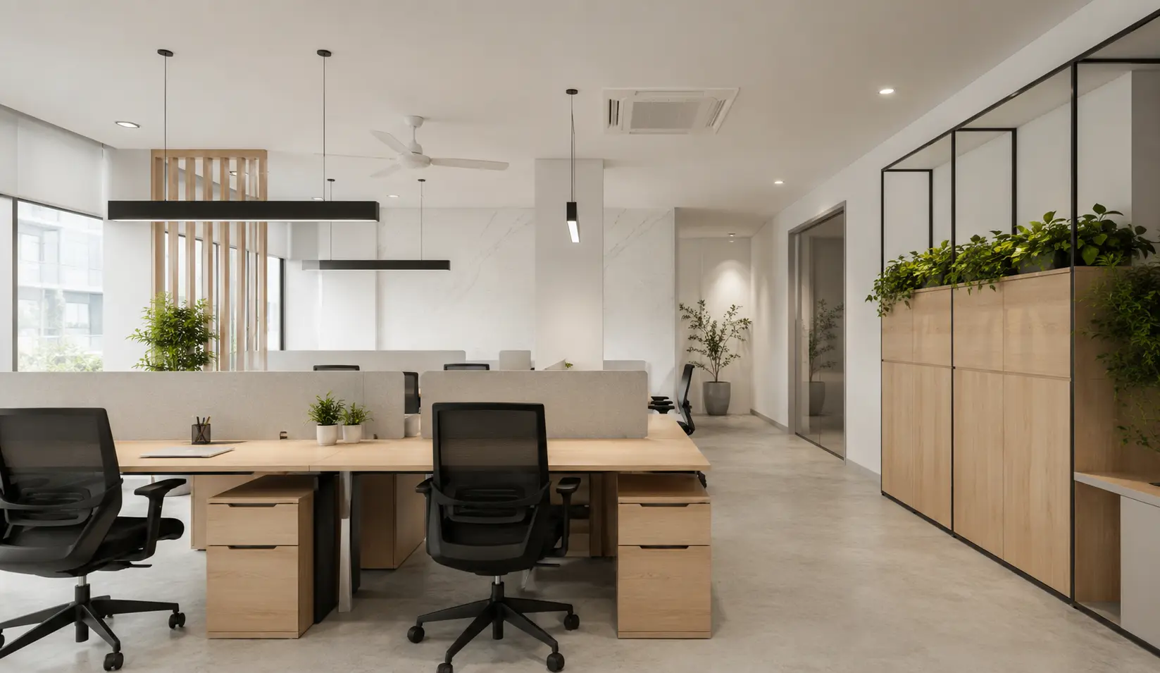 Open Workstation Office Interior Design Bangladesh