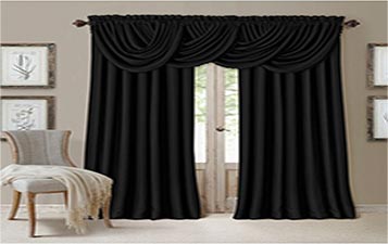Black Beautiful Curtain 