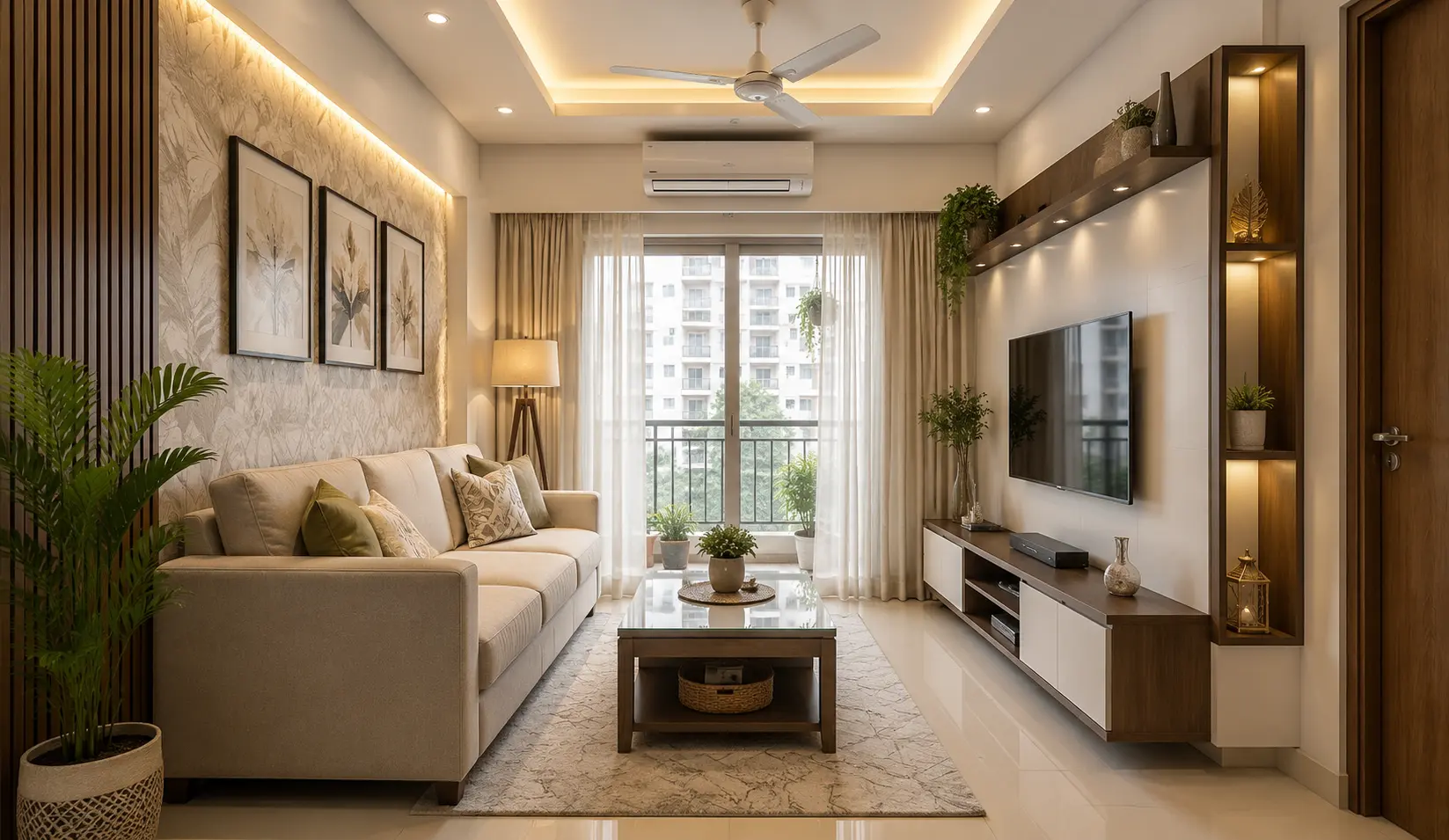 Small Flat Living Room Interior Design Bangladesh