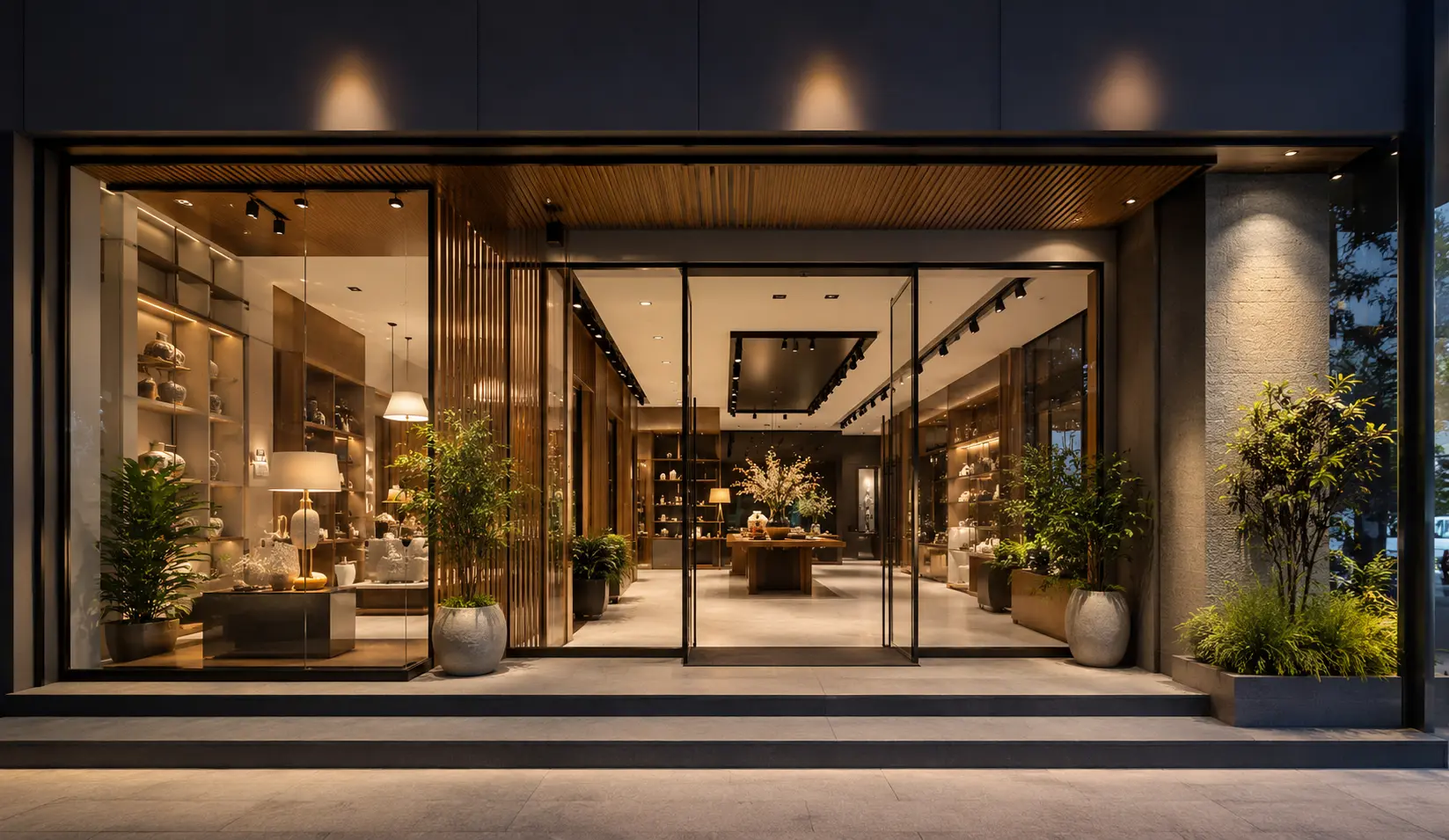 Showroom Entrance Storefront Interior Design Dhaka Bangladesh